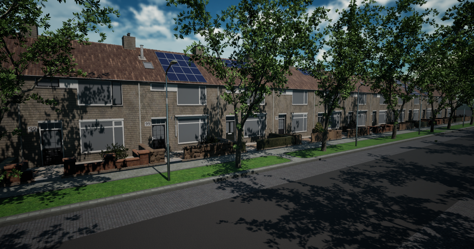 Residential area full block