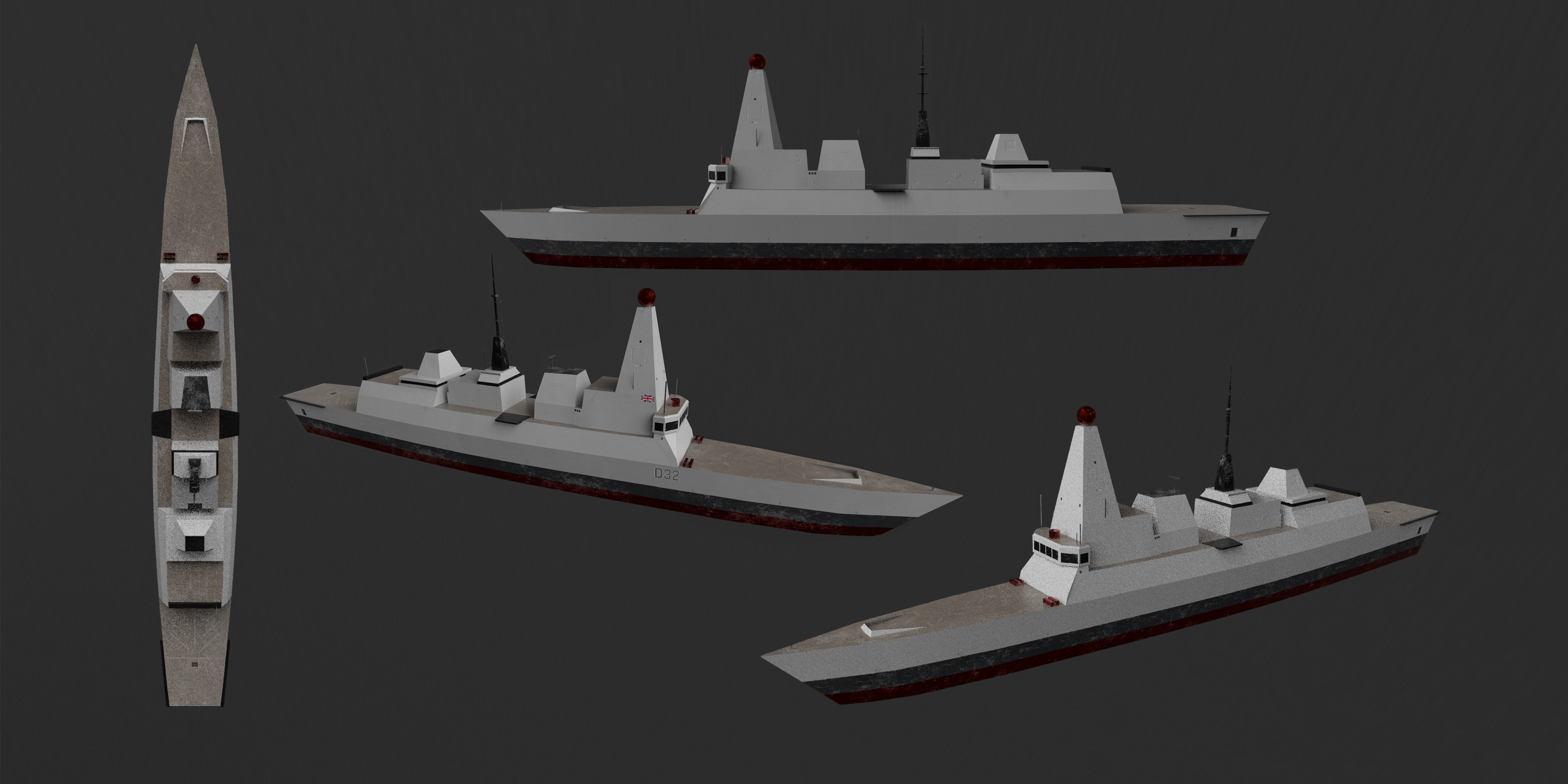 D32 ship retextured